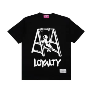 oversized t shirt “atlan black loyalty tee” unisex