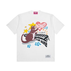 CAT PIANO WHITE TEE