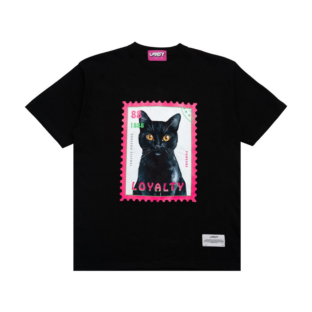 POSTCARD CAT LOYALTY TEE